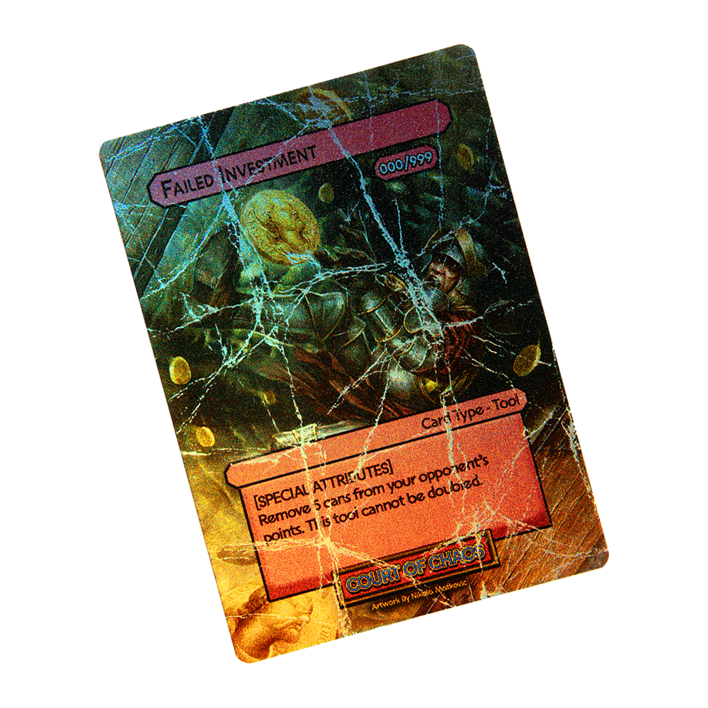 Failed Investment Card