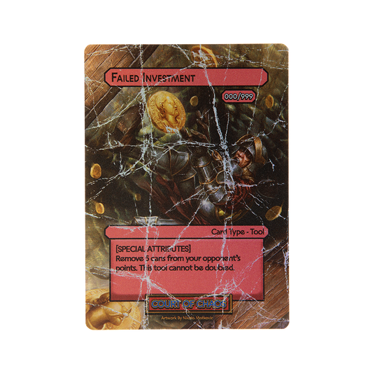 Failed Investment Card
